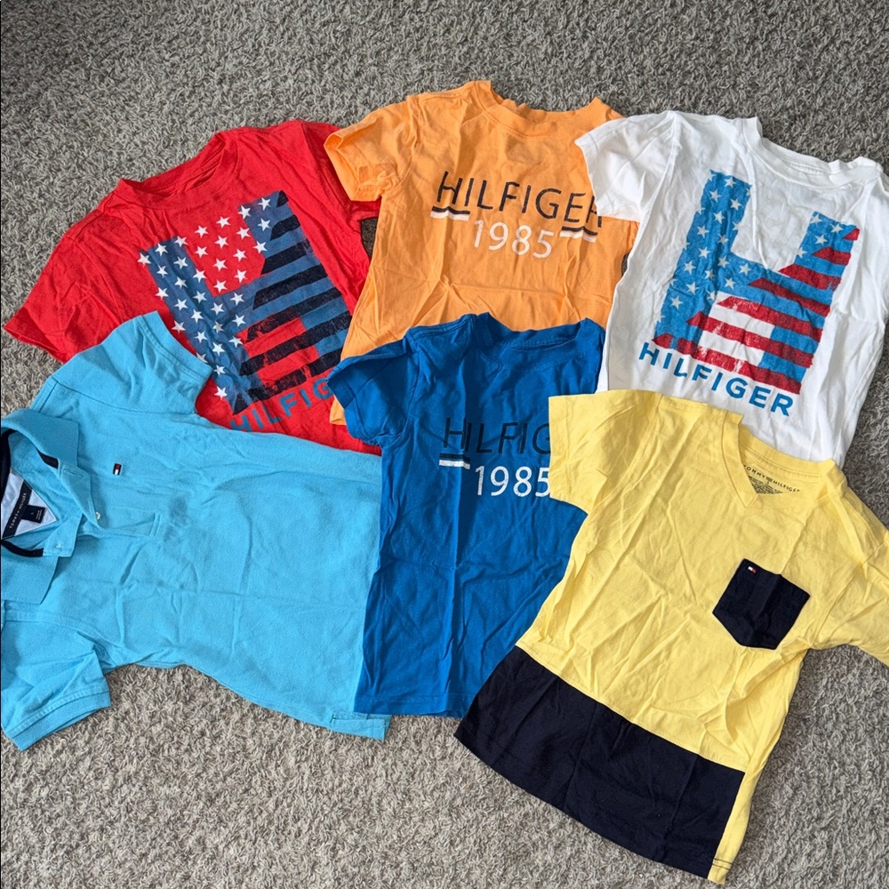 Tommy Hilfiger Kids Tees - Red, Orange, Blue, Yellow, White